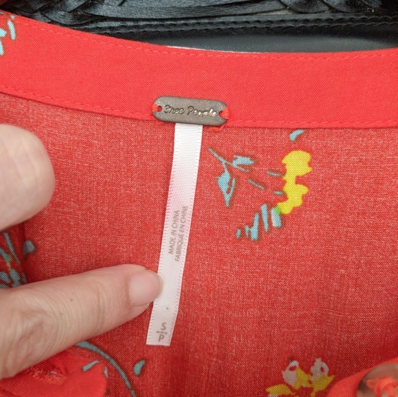 Free People orange sleeveless summer dress - Picture 5 of 5